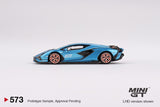 MINI GT 1/64 Lamborghini Sian FKP 37 Ble Aegir LHD MGT00573-L