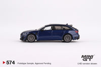 MINI GT 1/64 ABT Audi RS6-R Navarra Blue Metallic LHD MGT00574-L