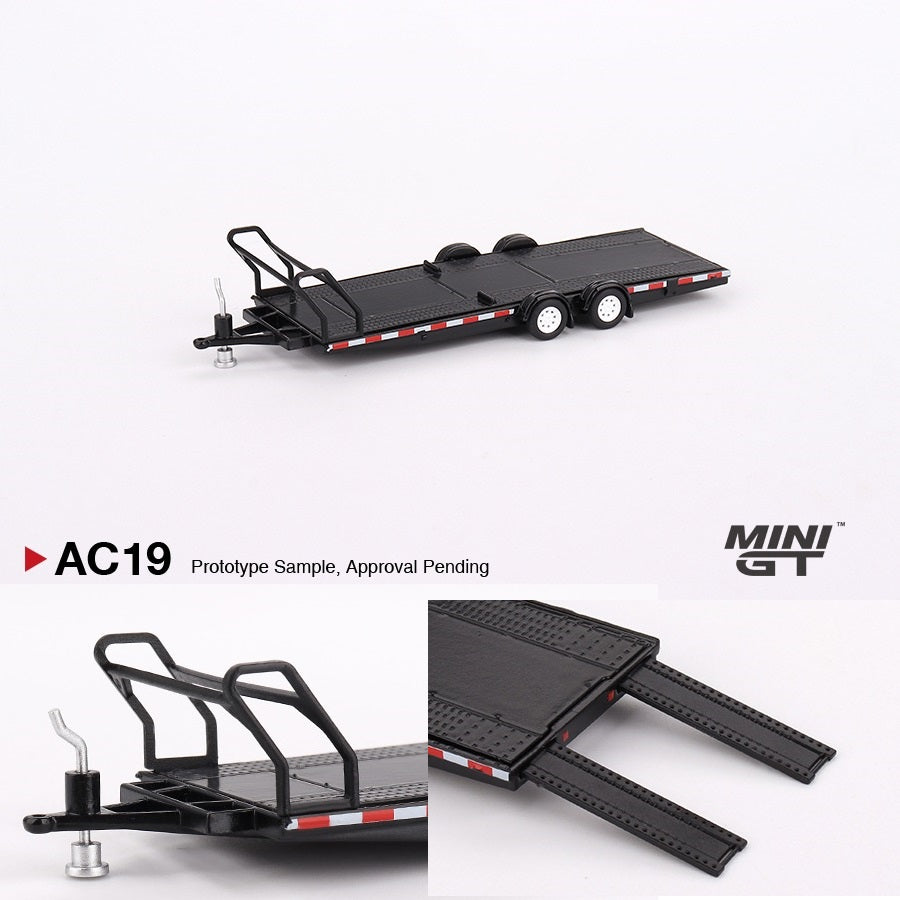 MINI GT 1/64 Car Hauler Trailer Type B Black MGTAC19
