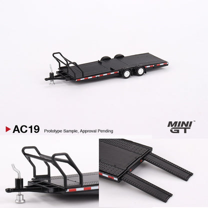 MINI GT 1/64 Car Hauler Trailer Type B Black MGTAC19