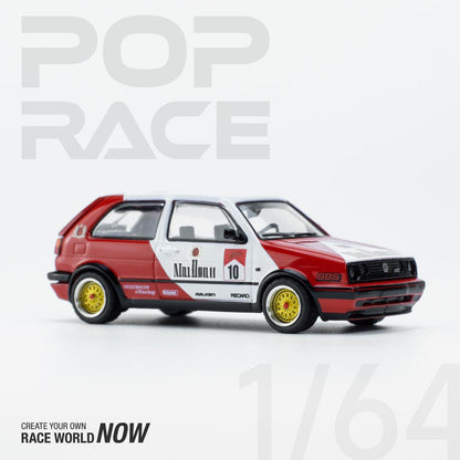 POPRACE 1/64 Golf GTI Red/White  PR640015