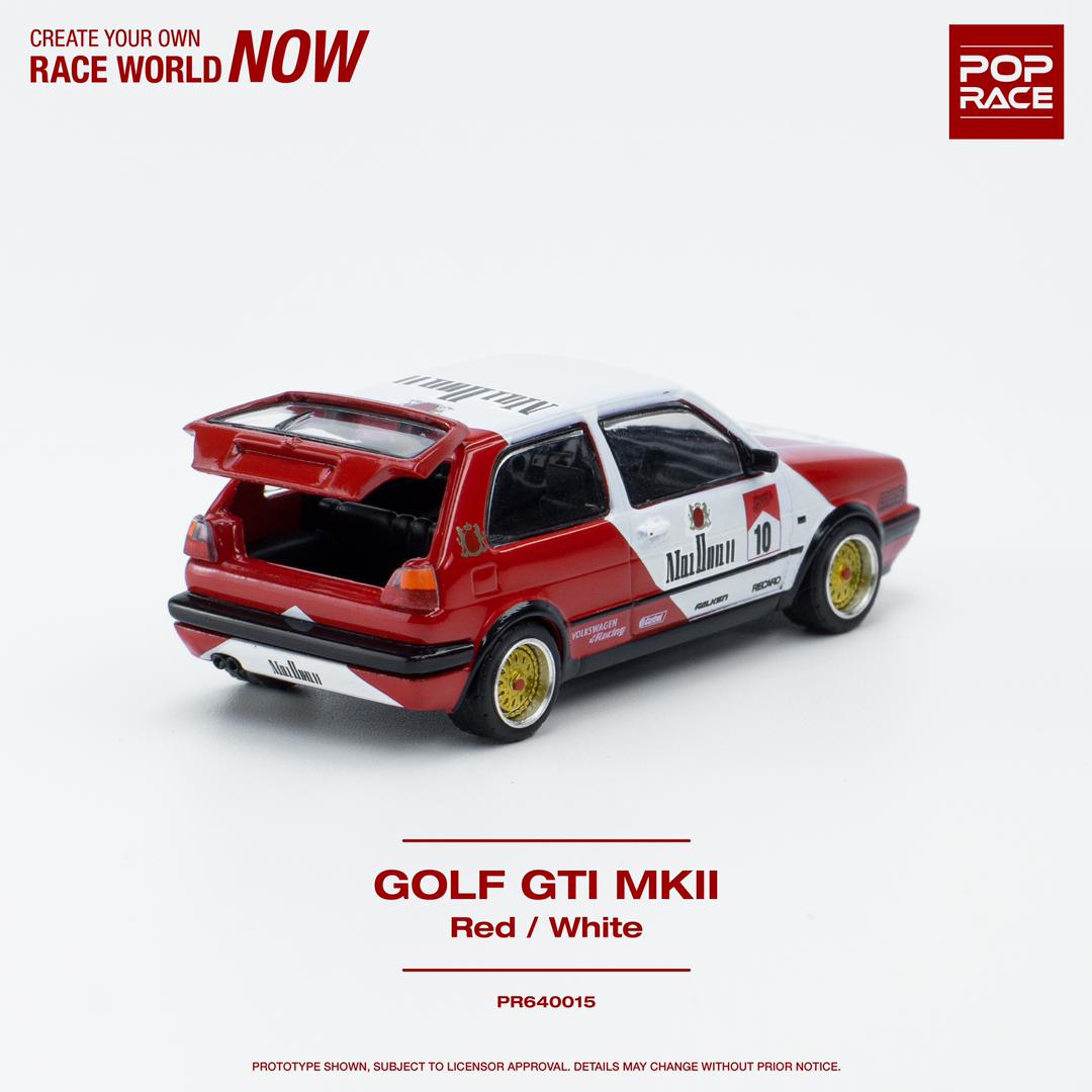 POPRACE 1/64 Golf GTI Red/White  PR640015