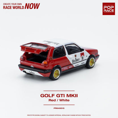 POPRACE 1/64 Golf GTI Red/White  PR640015