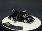 PGM 1/64 Porsche 356 Black (Fully Opened with Delux Round Display)