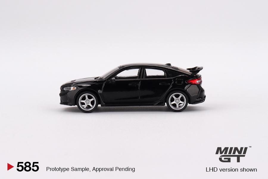 MINI GT 1/64 Honda Civic Type R Crystal Black Pearl 2023 w/ Advan GT Wheel LHD MGT00585-L