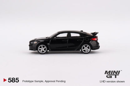 MINI GT 1/64 Honda Civic Type R Crystal Black Pearl 2023 w/ Advan GT Wheel LHD MGT00585-L