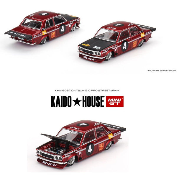 MINI GT x Kaido House 1/64 Datsun 510 Pro Street JPN V1 KHMG087
