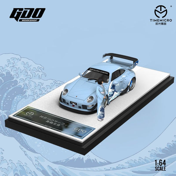 PREORDER TIME MICRO 1/64 RWB 993 KANAGAWA SURFING with Figurine (Approx. Release Date: September 2023 and subject to the manufacturer's final decision)