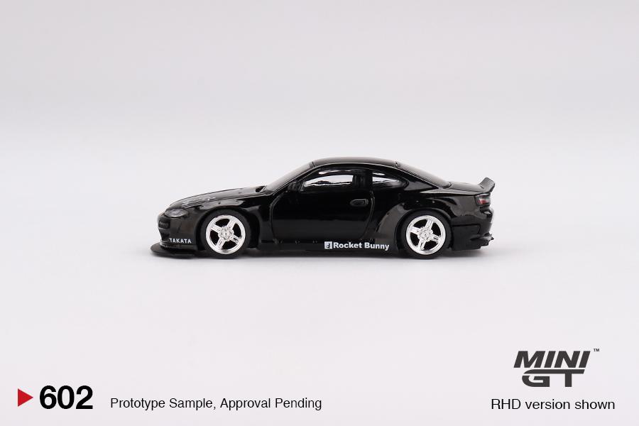 MINI GT 1/64 Nissan Silvia (S15) Rocket Bunny Black Pearl RHD MGT00602-R