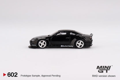 MINI GT 1/64 Nissan Silvia (S15) Rocket Bunny Black Pearl RHD MGT00602-R