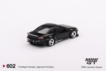 MINI GT 1/64 Nissan Silvia (S15) Rocket Bunny Black Pearl RHD MGT00602-R