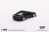 PREORDER MINI GT 1/64 Nissan Silvia (S15) Rocket Bunny Black Pearl RHD MGT00602-R (Approx. Release Date : OCTOBER 2023 subject to manufacturer's final decision)