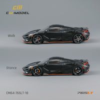 CM MODEL 1/64  Mclaren 765LT Full Carbon with Orange Line