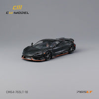 CM MODEL 1/64  Mclaren 765LT Full Carbon with Orange Line