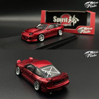 Micro Turbo 1/64 Custom 180SX Spirit Rei - Red