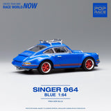 POPRACE 1/64 SINGER 964 BLUE WITH WAKEBOARD PR640018