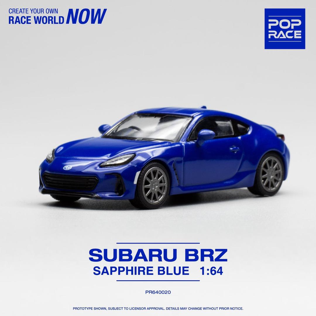 POPRACE 1/64 SUBARU BRZ SAPPHIRE BLUE PR640020