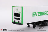 MINI GT 1/64 Western Star 49X Blue with 40' Reefer Container "EVERGREEN" MGT00597-L