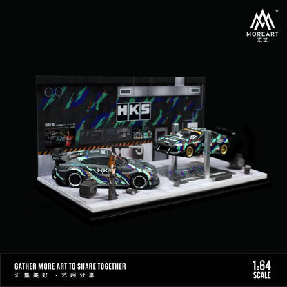 MOREART 1/64AUTOMOBILE REPAIR WORKSHOP HKS MO641068