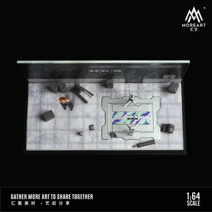 MOREART 1/64AUTOMOBILE REPAIR WORKSHOP HKS MO641068