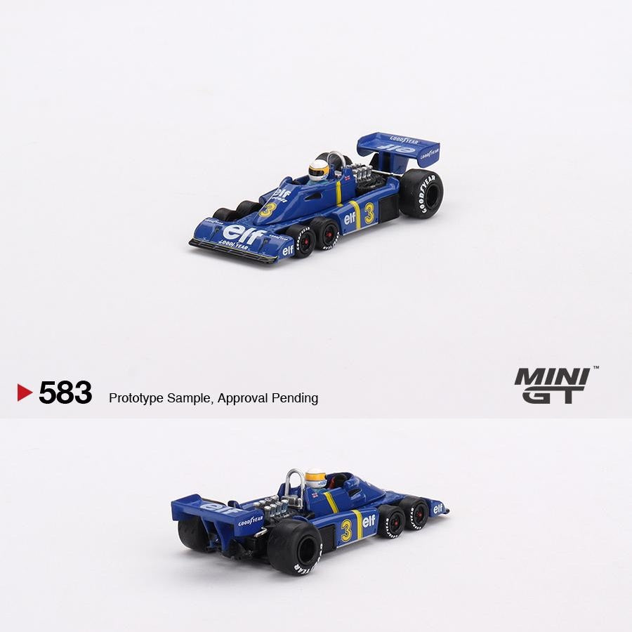 MINI GT 1/64 Tyrrell P34 #3 Jody Scheckter 1976 Swedish GP Winner MGT00583-L