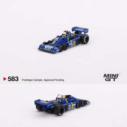 MINI GT 1/64 Tyrrell P34 #3 Jody Scheckter 1976 Swedish GP Winner MGT00583-L