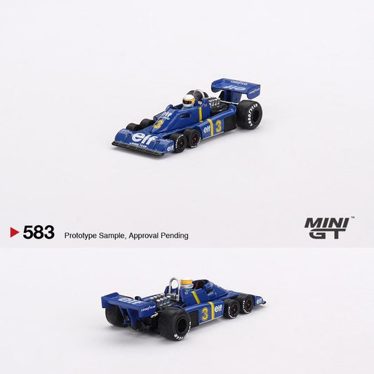 MINI GT 1/64 Tyrrell P34 #3 Jody Scheckter 1976 Swedish GP Winner MGT00583-L