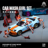 PREORDER MOREART 1/64 CAR WASH GIRL SET MO642056 (Approx. Release Date : OCTOBER 2023 subject to manufacturer's final decision)