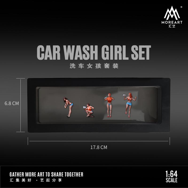 PREORDER MOREART 1/64 CAR WASH GIRL SET MO642056 (Approx. Release Date : OCTOBER 2023 subject to manufacturer's final decision)