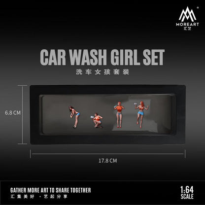 PREORDER MOREART 1/64 CAR WASH GIRL SET MO642056 (Approx. Release Date : OCTOBER 2023 subject to manufacturer's final decision)