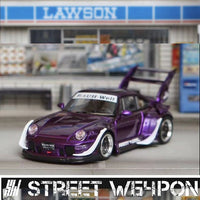 Street Weapon 1/64 RWB 993 Electric Purple Ducktail (A)