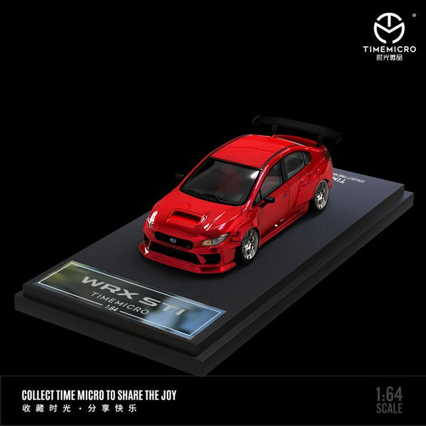 TIME MICRO 1/64 Subaru WRX STi Transpartent Red