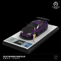 Time Micro 1/64 Supra A80z Purple with Figurine