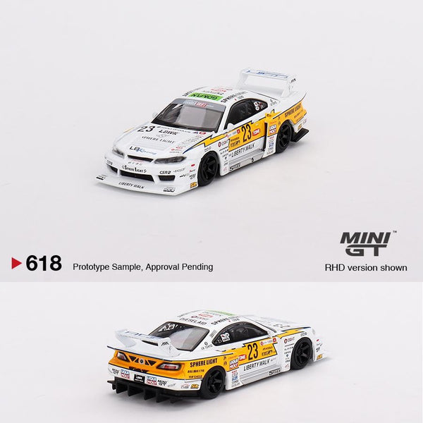 PREORDER MINI GT 1/64 Nissan LB Super Silhouette S15 SILVIA #23 2022 Goodwood Festival of Speed MGT00618-L(Approx. Release Date : NOVEMBER 2023 subject to manufacturer's final decision)