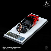 TIME MICRO 1/64 Nissan GTR34 Advan #36 with Figurine