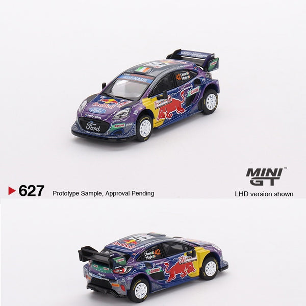 PREORDER MINI GT 1/64 Ford Puma Rally1 #42 M-Sport Ford WRT 2022 Rally  Italia Sardegna 2nd Place LHD MGT00627-L (Approx. Release Date : DECEMBER  2023 