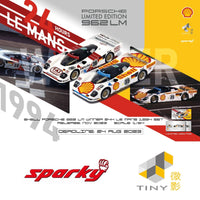 TINY x SPARKY 1/64 Porsche 962 LM SHELL COMBO - Winner 24h Le Mans 1994 #35 & #36