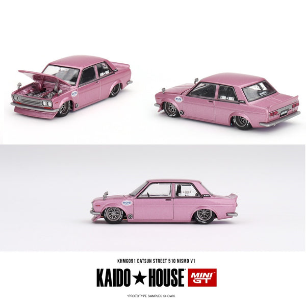 PREORDER MINI GT x Kaido House 1/64 Datsun 510 Street KAIDO GT V1 KHMG091  (Approx. Release Date : DECEMBER 2023 subject to manufacturer's final 
