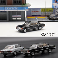 MAXWELL 1/64 5th Gen S-Class 450SEL W116 - Black