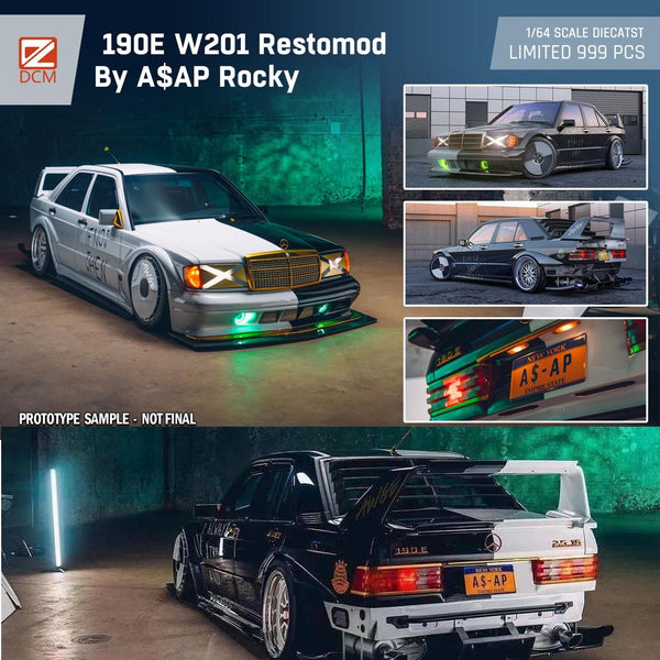 PREORDER DCM 1/64 Mercedes-Benz 190E W201 Restomod (Approx. Release Date : OCT 2023 subject to manufacturer's final decision)