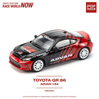 POPRACE 1/64 Toyota GR86 Advan PR640024