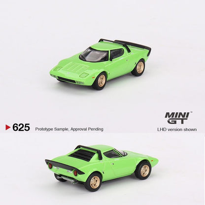 MINI GT 1/64 Lancia Stratos HF Stradale Verde Chiaro LHD MGT00625-L
