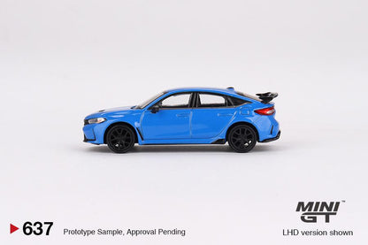 MINI GT 1/64 Honda Civic Type R Boost Blue Pearl 2023 LHD MGT00637-L