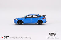 PREORDER MINI GT 1/64 Honda Civic Type R Boost Blue Pearl 2023 LHD MGT00637-L (Approx. Release Date : Q1 2024 subject to manufacturer's final decision)