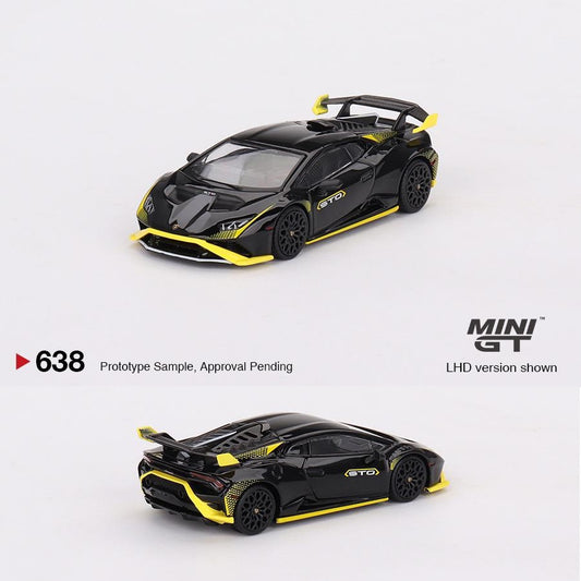 MINI GT 1/64 Lamborghini Huracan STO Nero Noctis LHD MGT00638-L