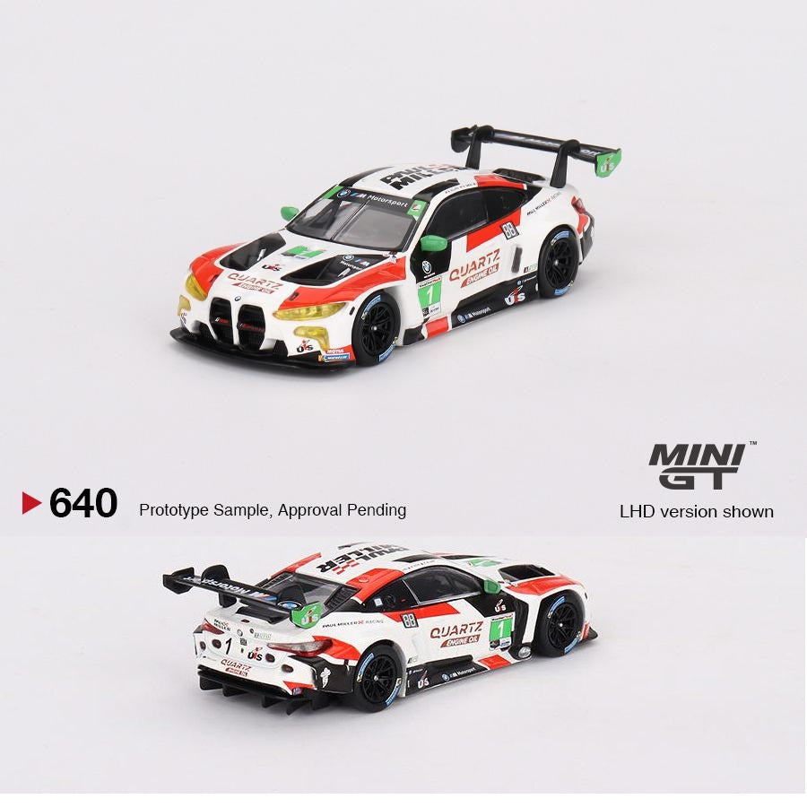 MINI GT 1/64 BMW M4 GT3 #1 Paul Miller Racing IMSA 2023 Sebring 12 Hrs. GTD Winner MGT00640-L