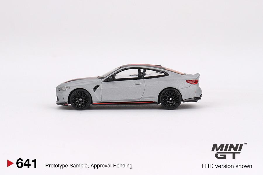 MINI GT 1/64 BMW M4 CSL (G82) Frozen Brooklyn Grey Mtallic LHD MGT00641-L