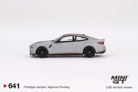 PREORDER MINI GT 1/64 BMW M4 CSL (G82) Frozen Brooklyn Grey Mtallic LHD MGT00641-L (Approx. Release Date : Q1 2024 subject to manufacturer's final decision)