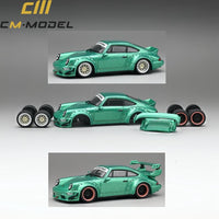 CM MODEL 1/64 964 Widebody Metallic Flash Green