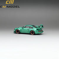 CM MODEL 1/64 964 Widebody Metallic Flash Green